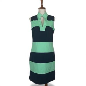 Sail to Sable Striped Dress Women’s S Notch‎ Neck Sleeveless Shift Dress
